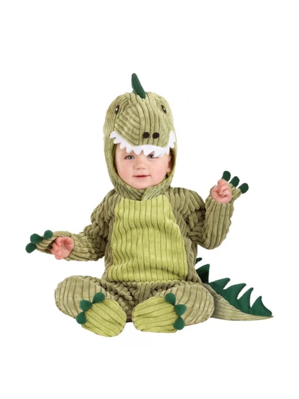 Green Infant T-Rex Dinosaur Costume Size 0-3 mos.